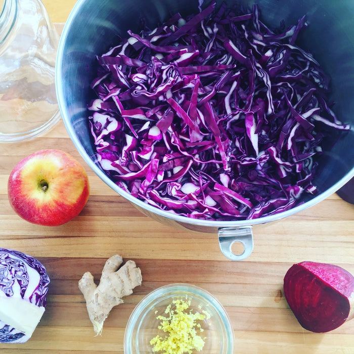 Recipe: Beet Apple Ginger Red Kraut - FarmSteady
