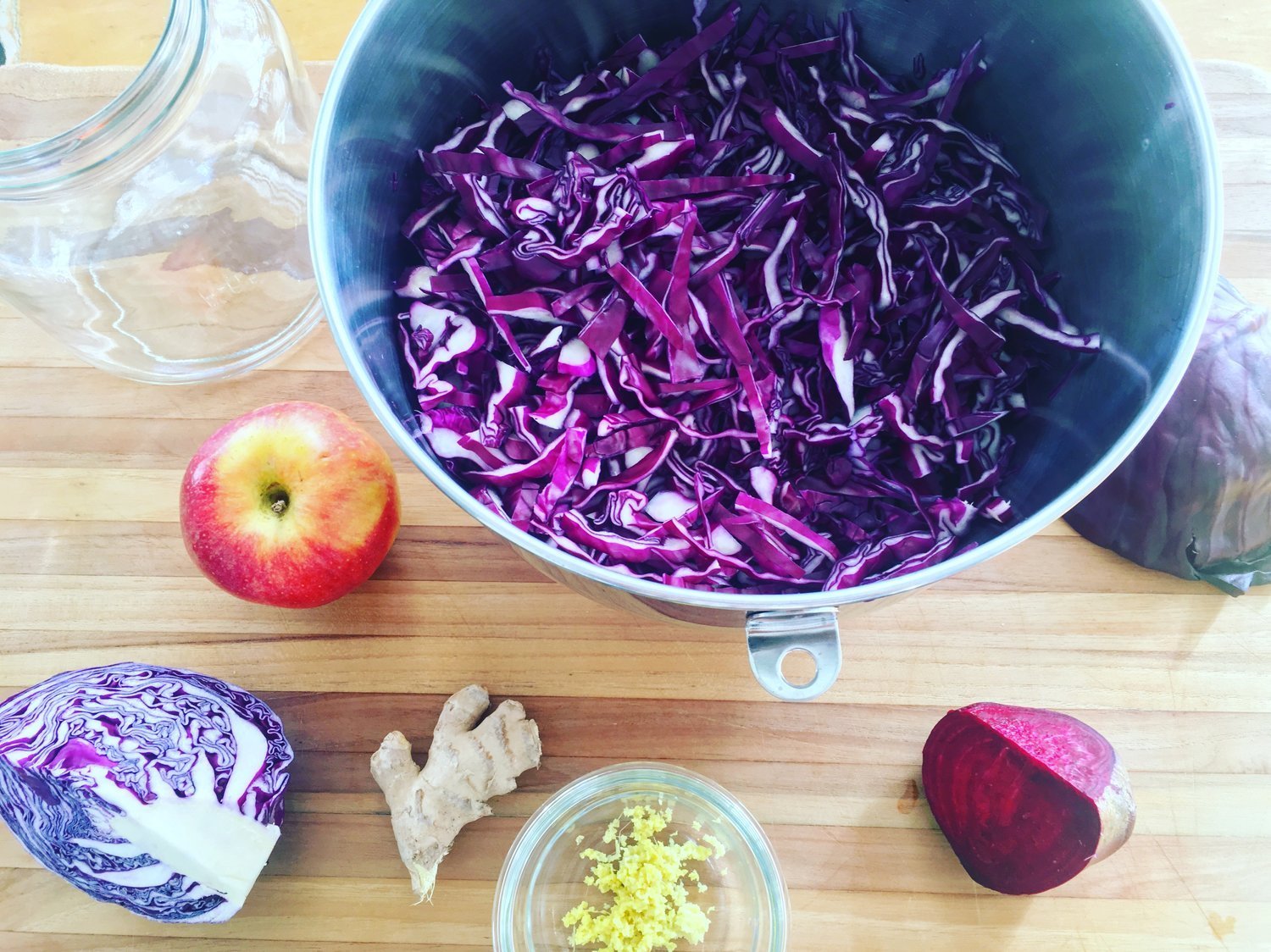 Recipe: Beet Apple Ginger Red Kraut - FarmSteady