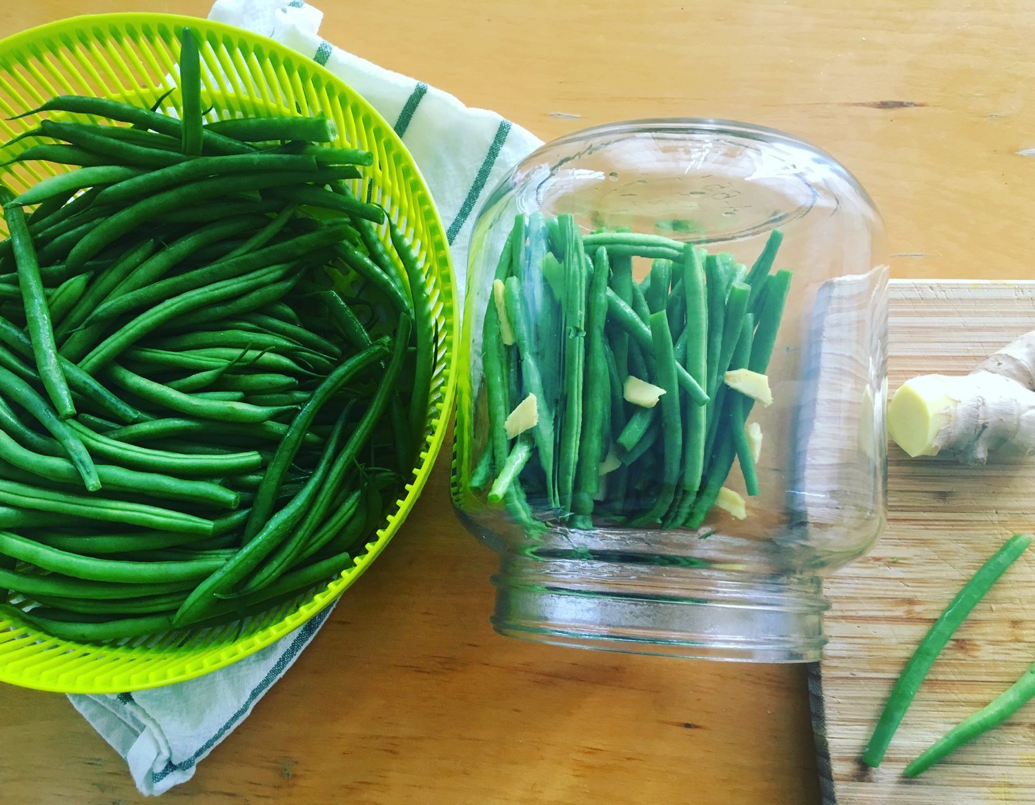 Recipe: Lacto-Fermented Ginger Green Beans - FarmSteady