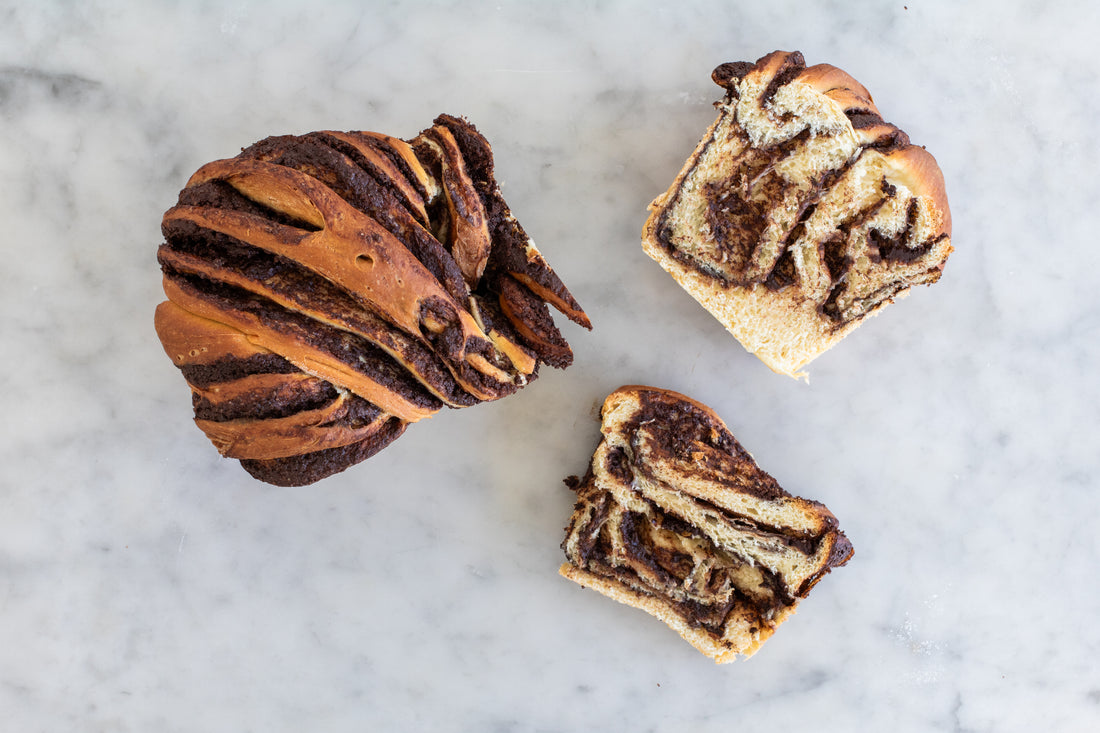 Baked and Sliced Chocolate Babka