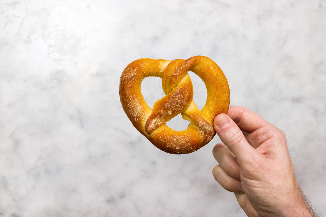 Finished Cinnamon Sugar Pretzel