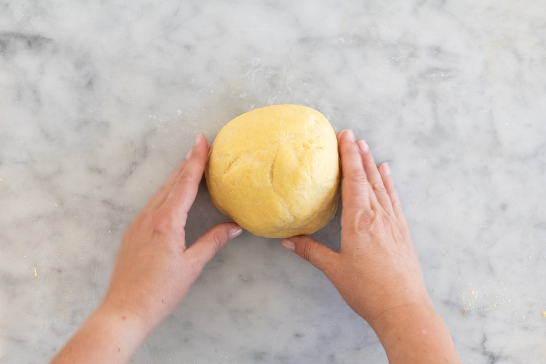Complete ball of pasta dough
