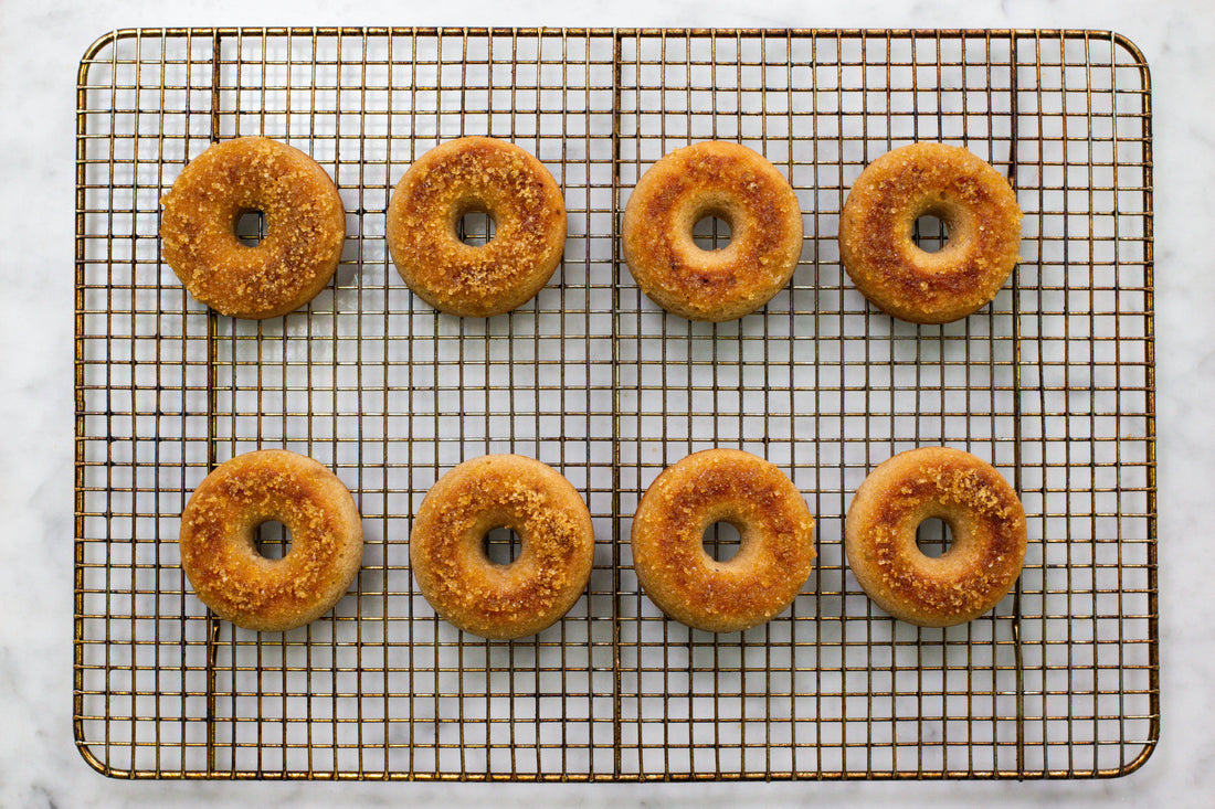 Finished gingerbread doughnuts